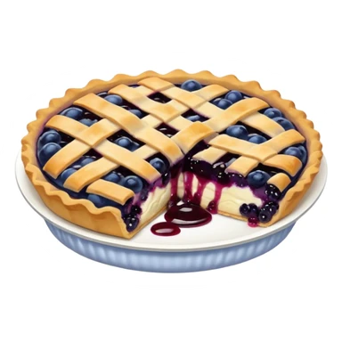 Make an emoji of a blueberry pastry (small) that's broken off a bit so you can see the blueberry jam sticker