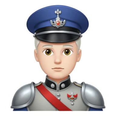 Ice Guard – silver pauldrons,Royal Soldiers. sticker