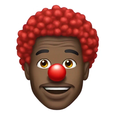 Lamar Jackson with a clown nose sticker