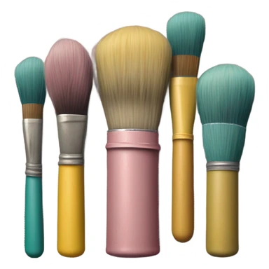 vintage palette and artist's brush sticker