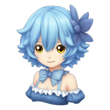 fumo cirno touhou project sticker