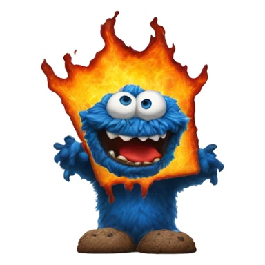 Molten Monster: The Hungry Inferno

Cookie Monster Disney Villain: The Hungry Inferno A hunger-driven, ravenous villain with an endless appetite, The Hungry Inferno devours everything, leaving fiery trails and blazing through all barriers. sticker