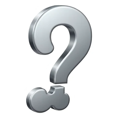 question mark sticker
