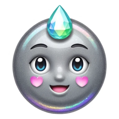 vamp glitter gray sticker