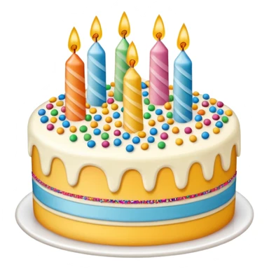 birthay cake sticker