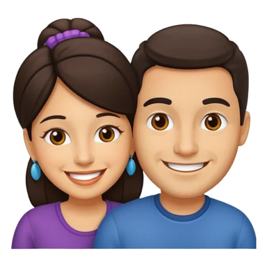 hispanic couple sticker