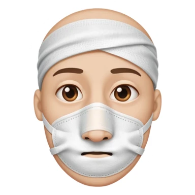 a big nose with a bandage on it  sticker