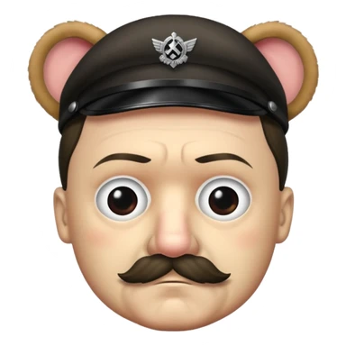 adolf hitler furry sticker