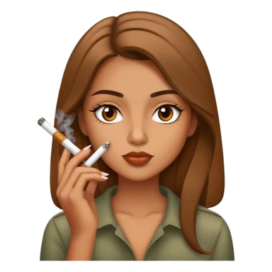 Girl smoking a blunt sticker
