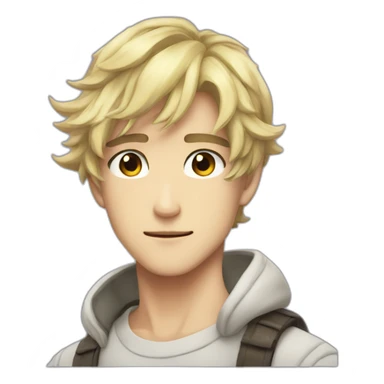 Fabulous anime man sticker