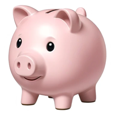 Light pink piggy bank sticker