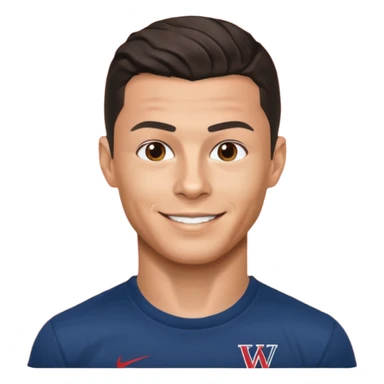 CR7 + stranger things sticker