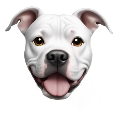Black and white pitbull sticker