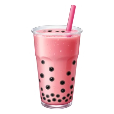 bubble tea made with watermelon juice sticker