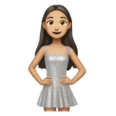 Olivia Rodrigo with the sparkly dress ￼ sticker