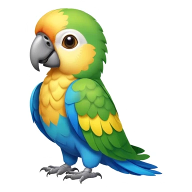 Cute parrot living in California  sticker