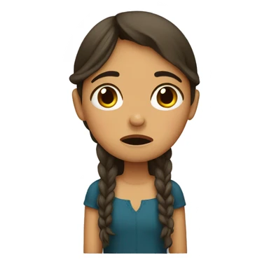 Spanish girl crying  sticker