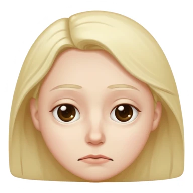 Tired bored face sticker