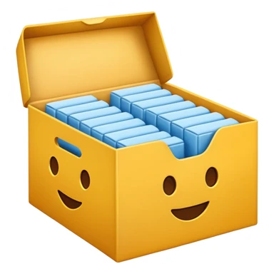 Crée 3  emojis détaillés et stylisés ds du nouveau sèche-cheveux BaByliss PRO Drying Wand.
1️⃣ Emoji du carton d’emballage du produit, fermé, design moderne et professionnel.

 sticker