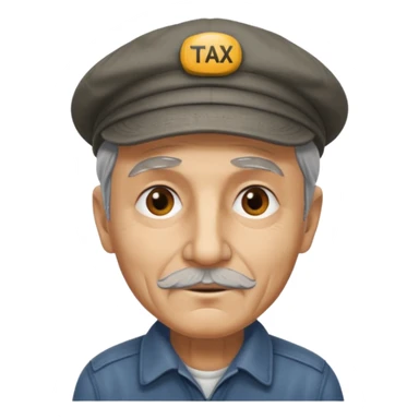 old taxi driver sticker