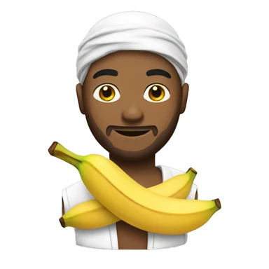  guy with durag on with Banana in hand sticker