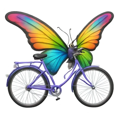 Bike with wings sticker