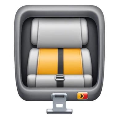 plane seatbelt sticker