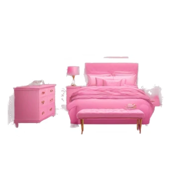 Glam pink decor room sticker