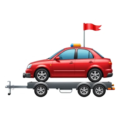 car towing a trailer with towbar sticker