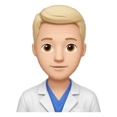 male pharmacist portrait, head and shoulders only, wearing a pharmacy apron, friendly expression, medicine shelves visible in background, retail pharmacy vibe, 3D cartoon, mobile game icon style, no text, no watermark
 sticker
