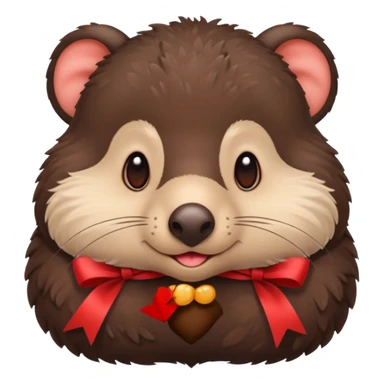 mole with ribbon sticker
