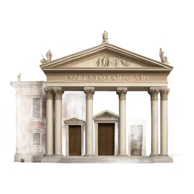 teatro farnese di parma esterno sticker
