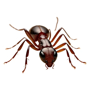 Beautiful and Majestic Ant Portrait Emoji, Head and body rendered in serene repose with a gentle, content smile, showcasing a finely detailed, compact form with eyes softly closed in tranquil slumber, Simplified yet exquisitely endearing features, highly detailed, glowing with a soft, drowsy natural light, high shine, relaxed and utterly noble, stylized with an air of timeless industrious grace, soft glowing outline, capturing the essence of a majestic ant that embodies the quiet power of nature! sticker