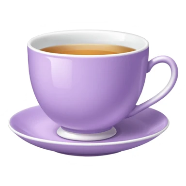 porcelain tea lilac sticker