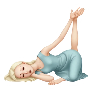 Girl fainting because of anorexia sticker