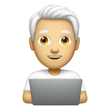 white men with loptop sticker