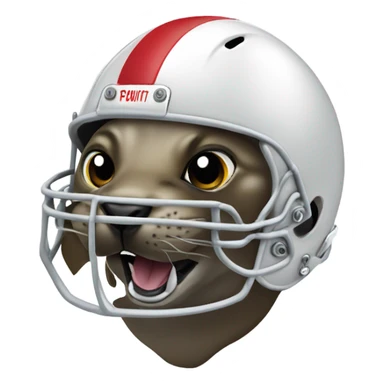 Football seal sticker