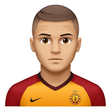 Mauro icardi Galatasaray formasıyla gol sevinci yapıyor sticker