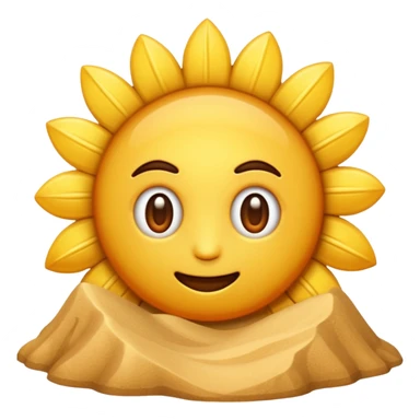haz un emoji de un desierto caluroso sticker
