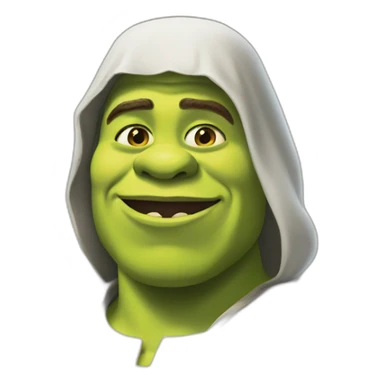 Shrek if he was muslim sticker