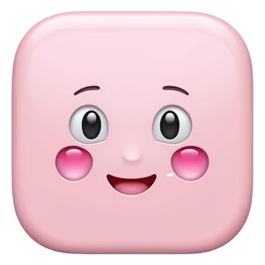 pastel pink iPhone, iOS Apple emoji style sticker
