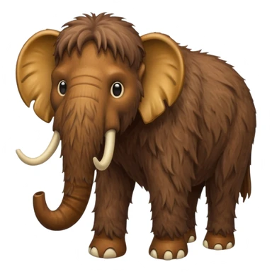 a brown Mammoth sticker