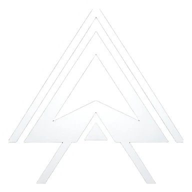 alan walker logo (inverted V and W intersepte) sticker