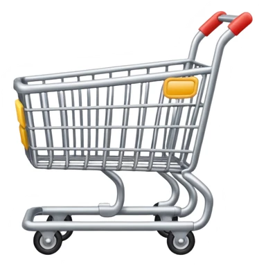 shopping cart silver sticker