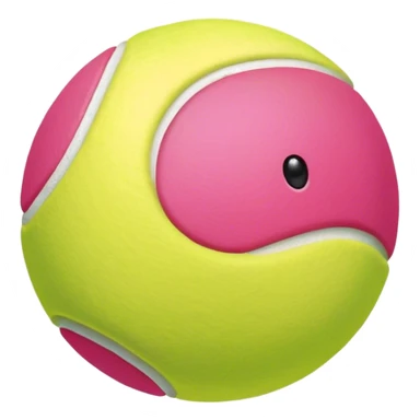 Tennis Ball pink  sticker