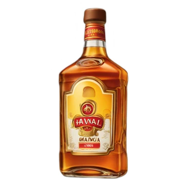 Bouteille de rhum de la marque havana club sticker