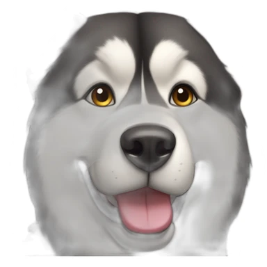 Handsome Alaskan malamute sticker