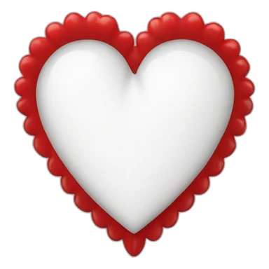 Drapeau Vendée coeur Vendéen double coeur rouge, couronne rouge sur coeur, fond blanc sticker