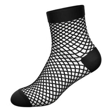 black fishnet socks sticker