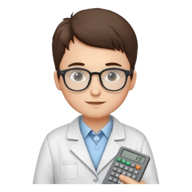 diddly blud (einstein instein) doing things on the calculator sticker